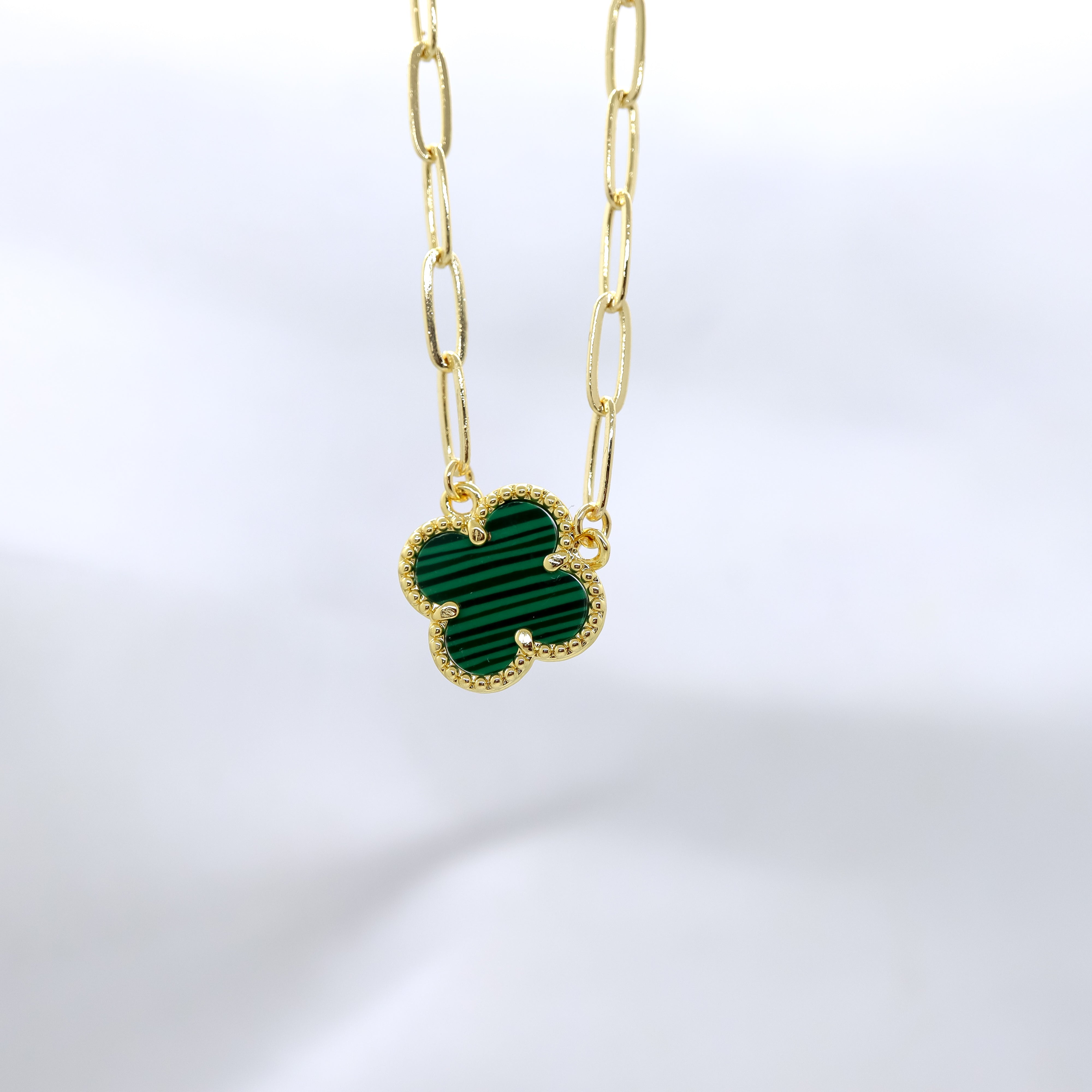 18k Goldplated Lucky Clover Necklace