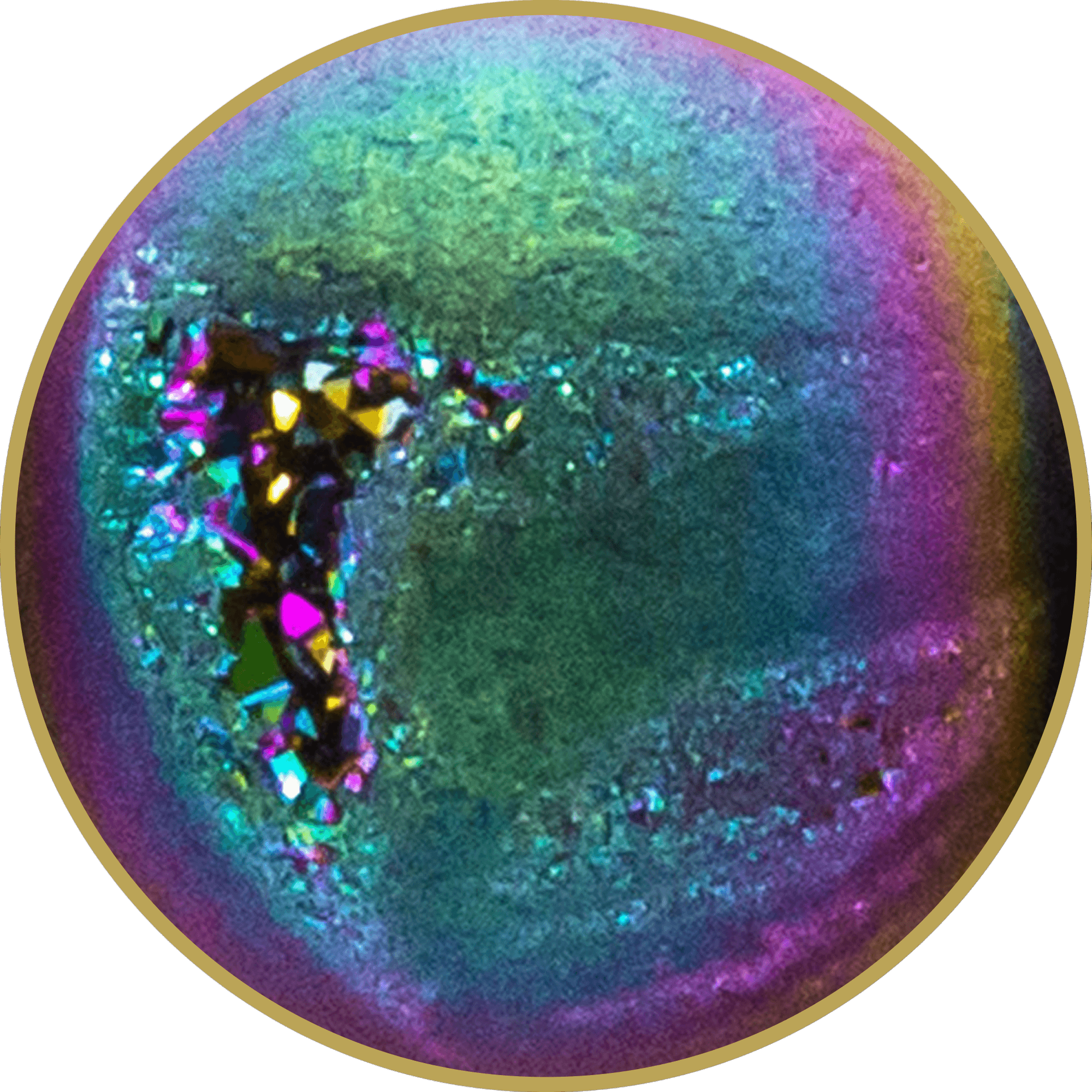 Rainbow Aura Agate - ROMALI