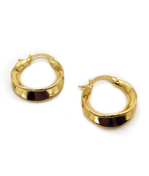 ROMALI 18K Gold-Plated Petite Hoop Earrings - ROMALI