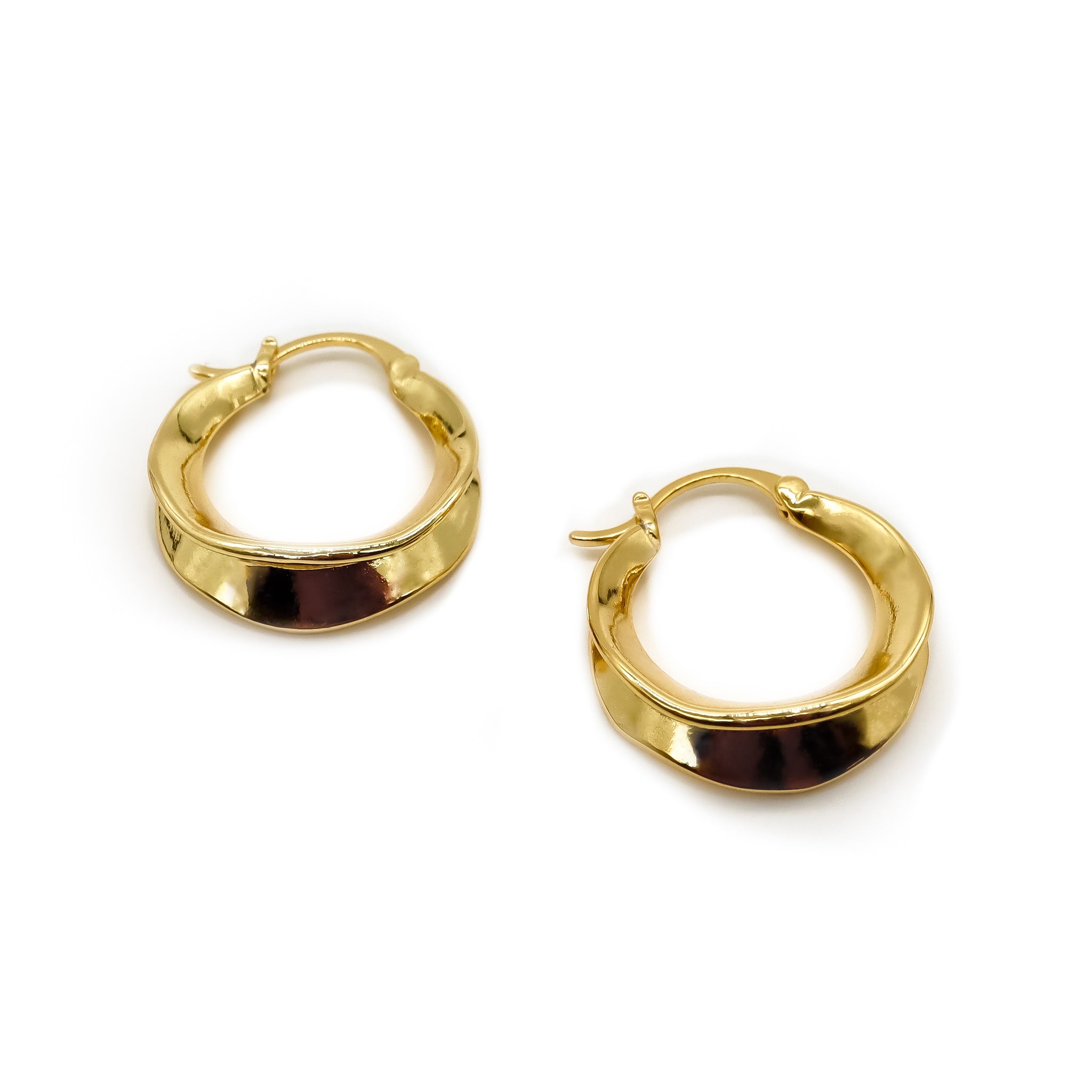 ROMALI 18K Gold-Plated Petite Hoop Earrings