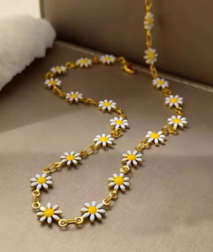 18k Gold-Plated Daisy Dream Choker - ROMALI