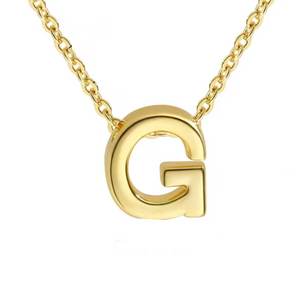 ROMALI 18k Gold-Plated Initial Adjustable Necklace