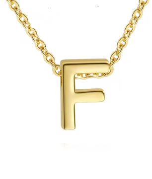 ROMALI 18k Gold-Plated Initial pendant Adjustable Necklace - ROMALI