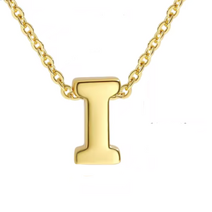 ROMALI 18k Gold-Plated Initial pendant Adjustable Necklace - ROMALI