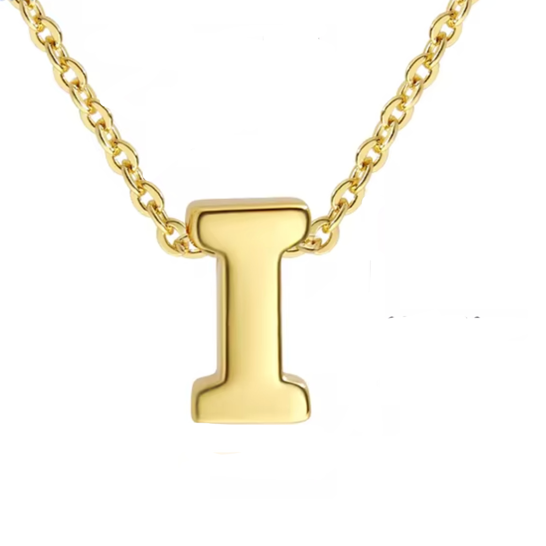 ROMALI 18k Gold-Plated Initial Adjustable Necklace