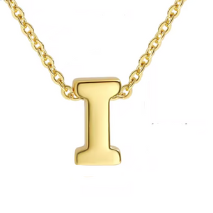 ROMALI 18k Gold-Plated Initial Adjustable Necklace