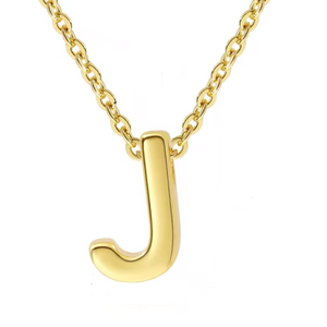 ROMALI 18k Gold-Plated Initial pendant Adjustable Necklace - ROMALI