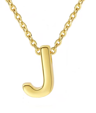 ROMALI 18k Gold-Plated Initial pendant Adjustable Necklace - ROMALI