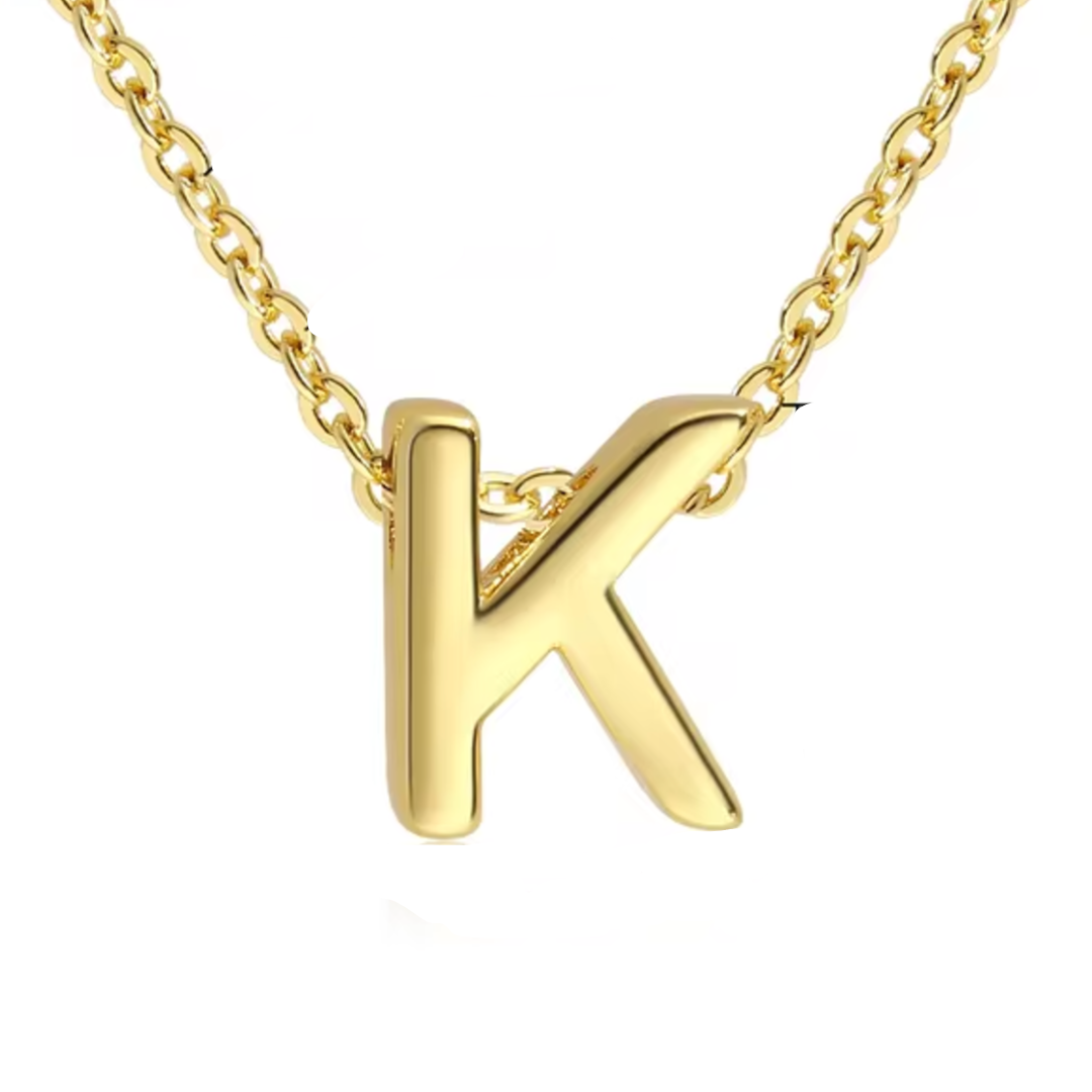 ROMALI 18k Gold-Plated Initial Adjustable Necklace