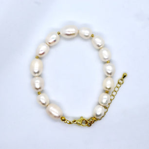 18k Gold-Plated Grandé Pearl Bracelet