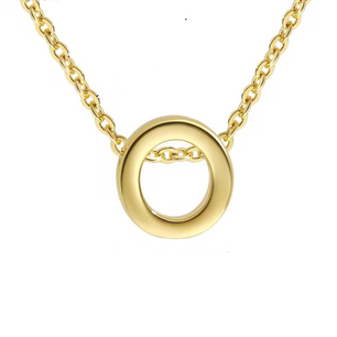 ROMALI 18k Gold-Plated Initial Adjustable Necklace