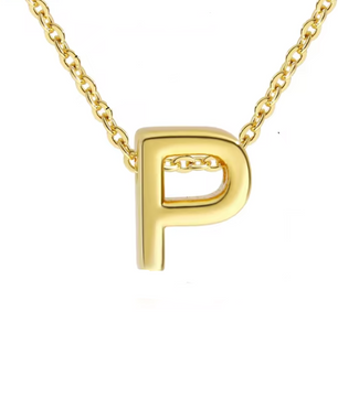 ROMALI 18k Gold-Plated Initial pendant Adjustable Necklace - ROMALI