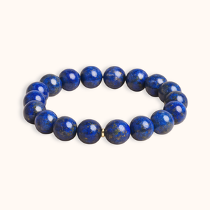 ROMALI Natural Lapis Lazuli Beaded Bracelet - Stone of Wisdom 10mm - ROMALI