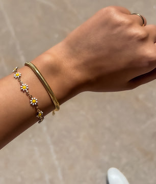 18k Gold-Plated Daisy Dream Bracelet - ROMALI