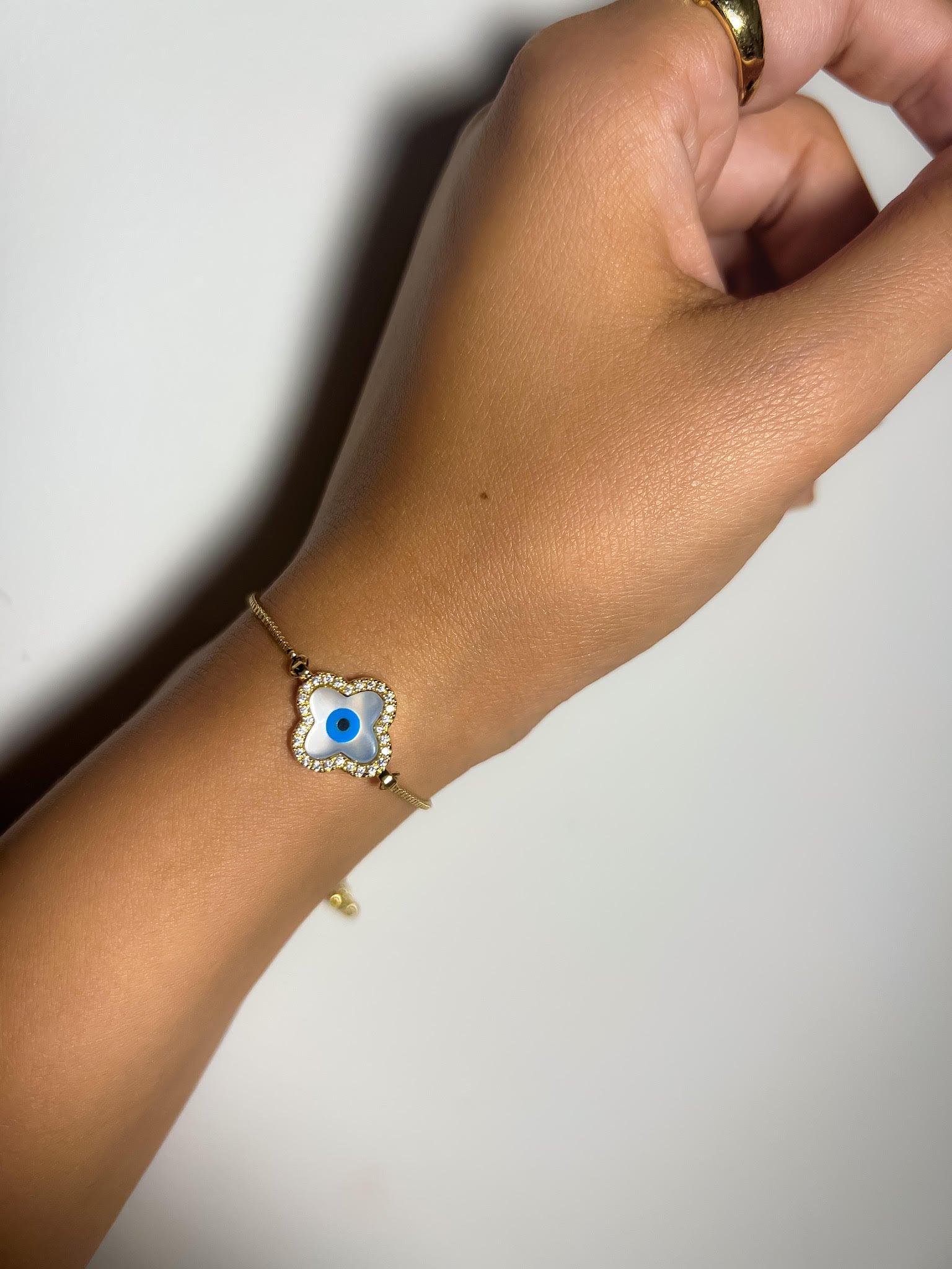 18k Gold-Plated Lucky Eye Bracelet