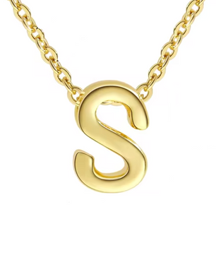 ROMALI 18k Gold-Plated Initial pendant Adjustable Necklace - ROMALI