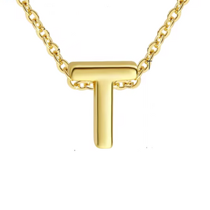 ROMALI 18k Gold-Plated Initial Adjustable Necklace