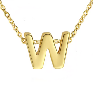 ROMALI 18k Gold-Plated Initial pendant Adjustable Necklace - ROMALI