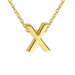 ROMALI 18k Gold-Plated Initial Adjustable Necklace