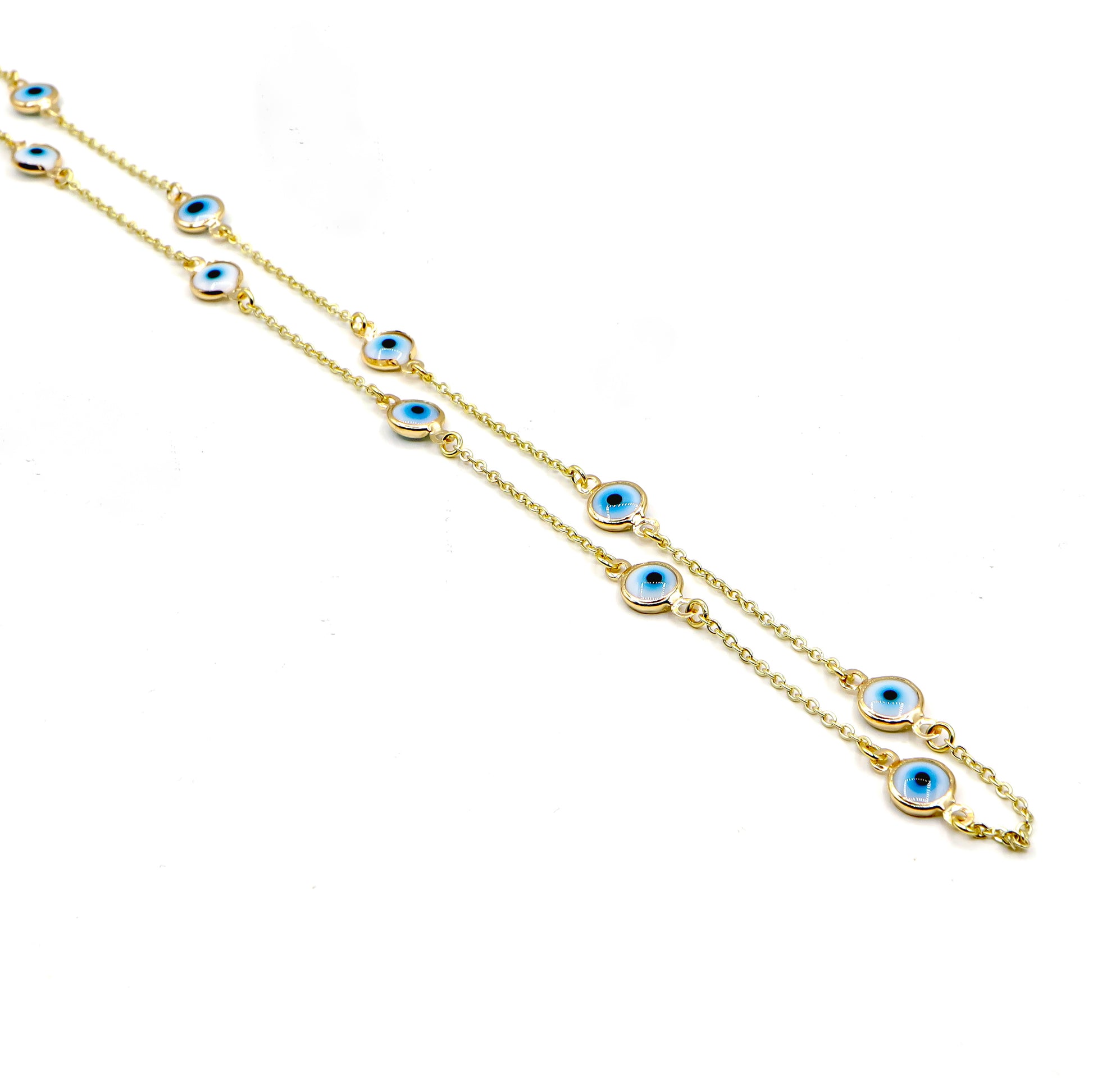 18k Gold-Plated Evil Eye Chain Necklace