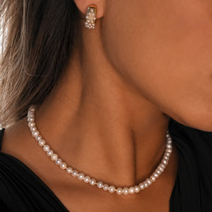 ROMALI 18k Gold-Plated Natural Freshwater Pearl Necklace - ROMALI