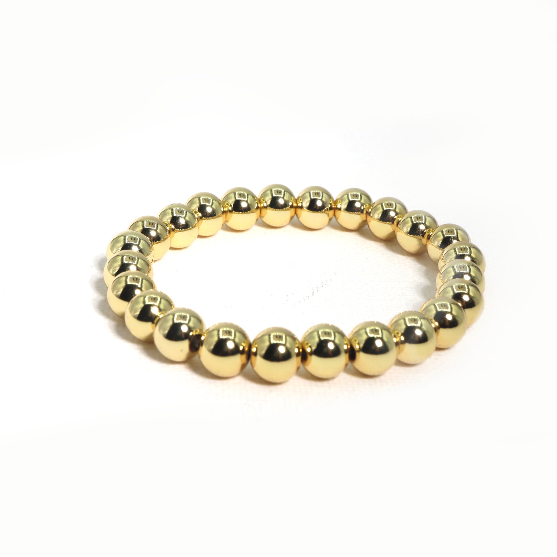 ROMALI 18k Gold-Plated Beaded Gold Ball Bracelet - ROMALI