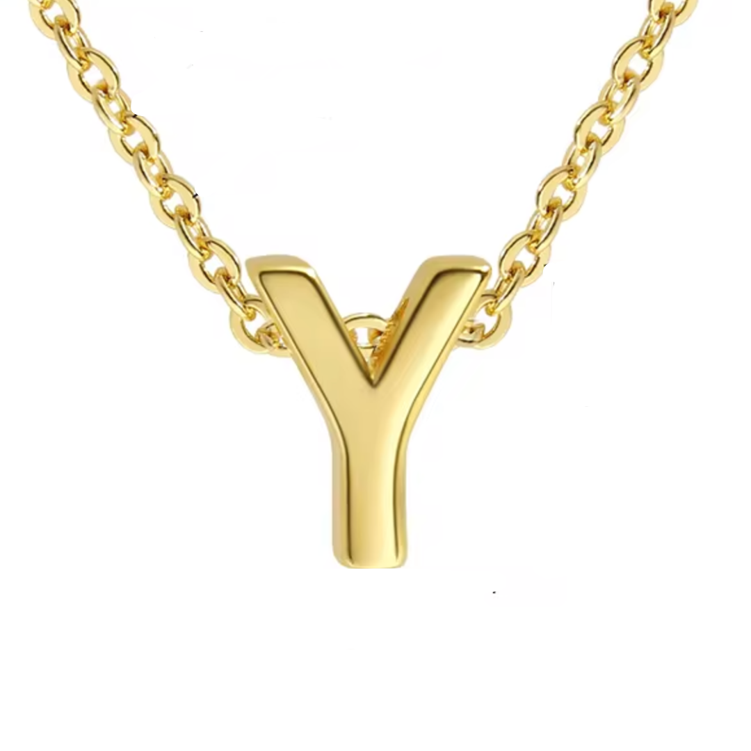 ROMALI 18k Gold-Plated Initial Adjustable Necklace