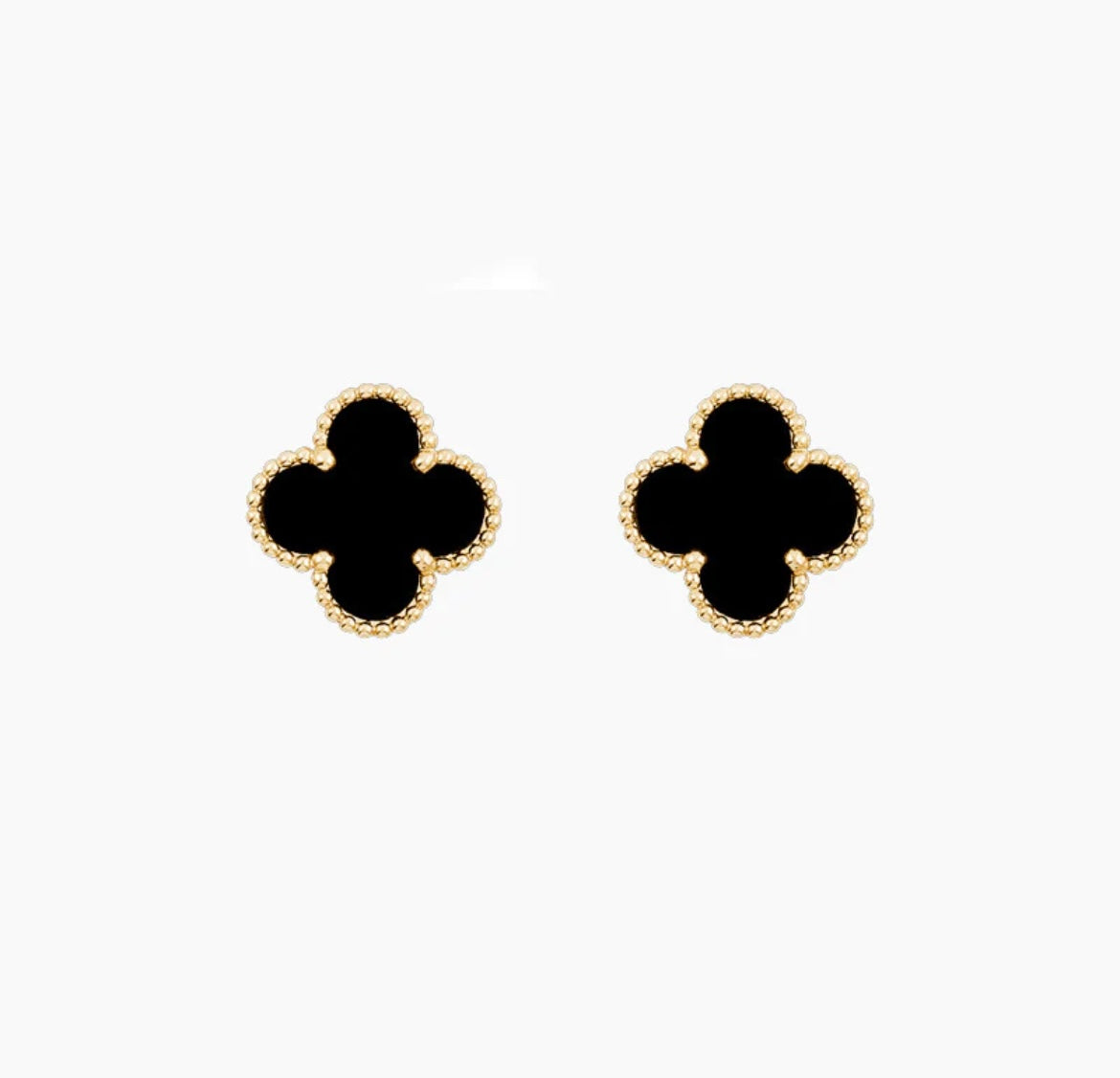 18k Gold-Plated Lucky Clover Studs