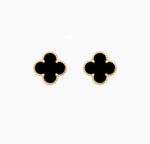 18k Gold-Plated Lucky Clover Studs