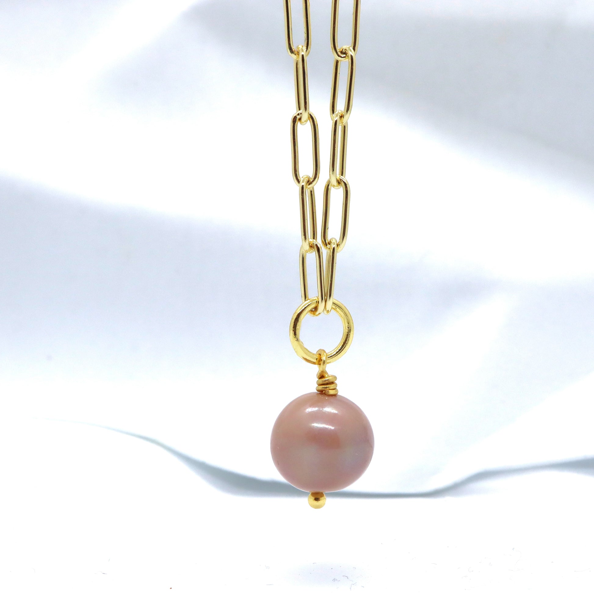 18k Gold-Plated Pink Pearl Radiance Necklace