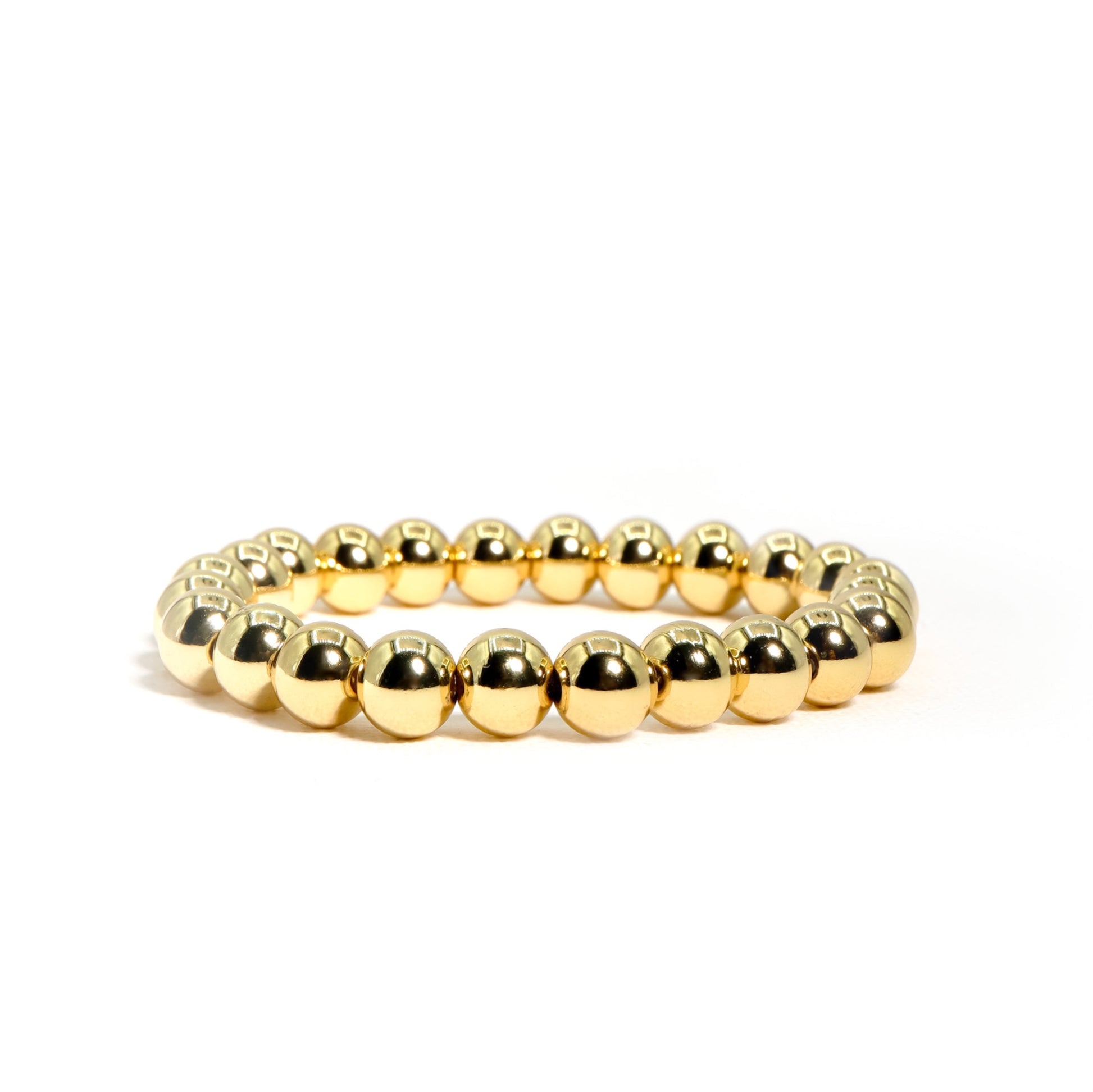 ROMALI 18k Gold-Plated Beaded Gold Ball Bracelet - ROMALI