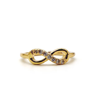 ROMALI 18K Gold-Plated Infinity Ring - ROMALI