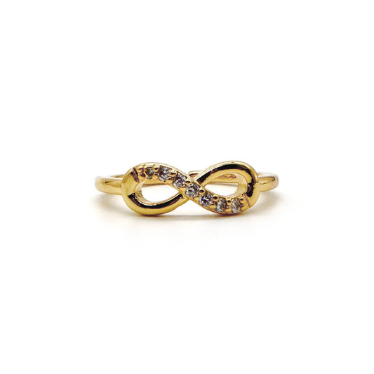 ROMALI 18K Gold-Plated Infinity Ring - ROMALI