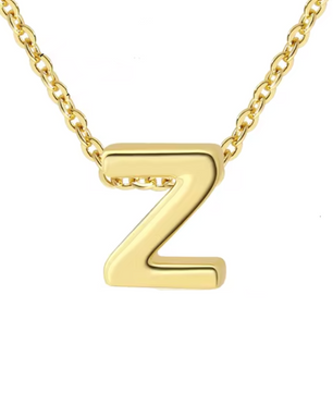 ROMALI 18k Gold-Plated Initial pendant Adjustable Necklace - ROMALI