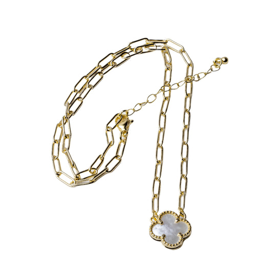 18k Gold-Plated Lucky Clover Necklace