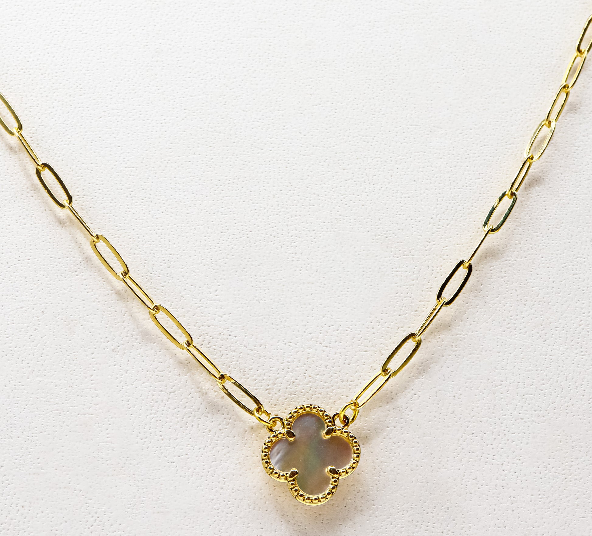 18k Gold-Plated Lucky Clover Necklace