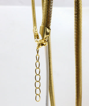 18k Gold-Plated Snake Chain Necklace - ROMALI