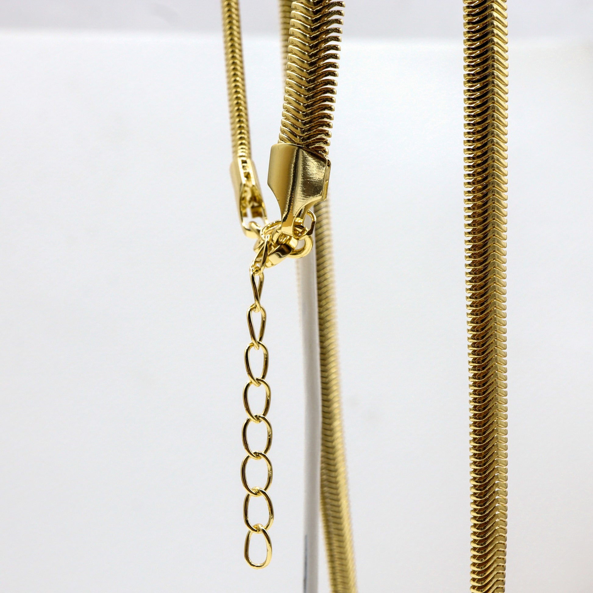 18k Gold-Plated Snake Chain Necklace