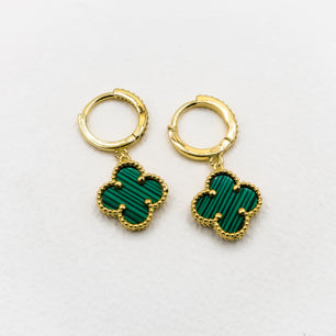 18k Gold-Plated Lucky Clover Earrings