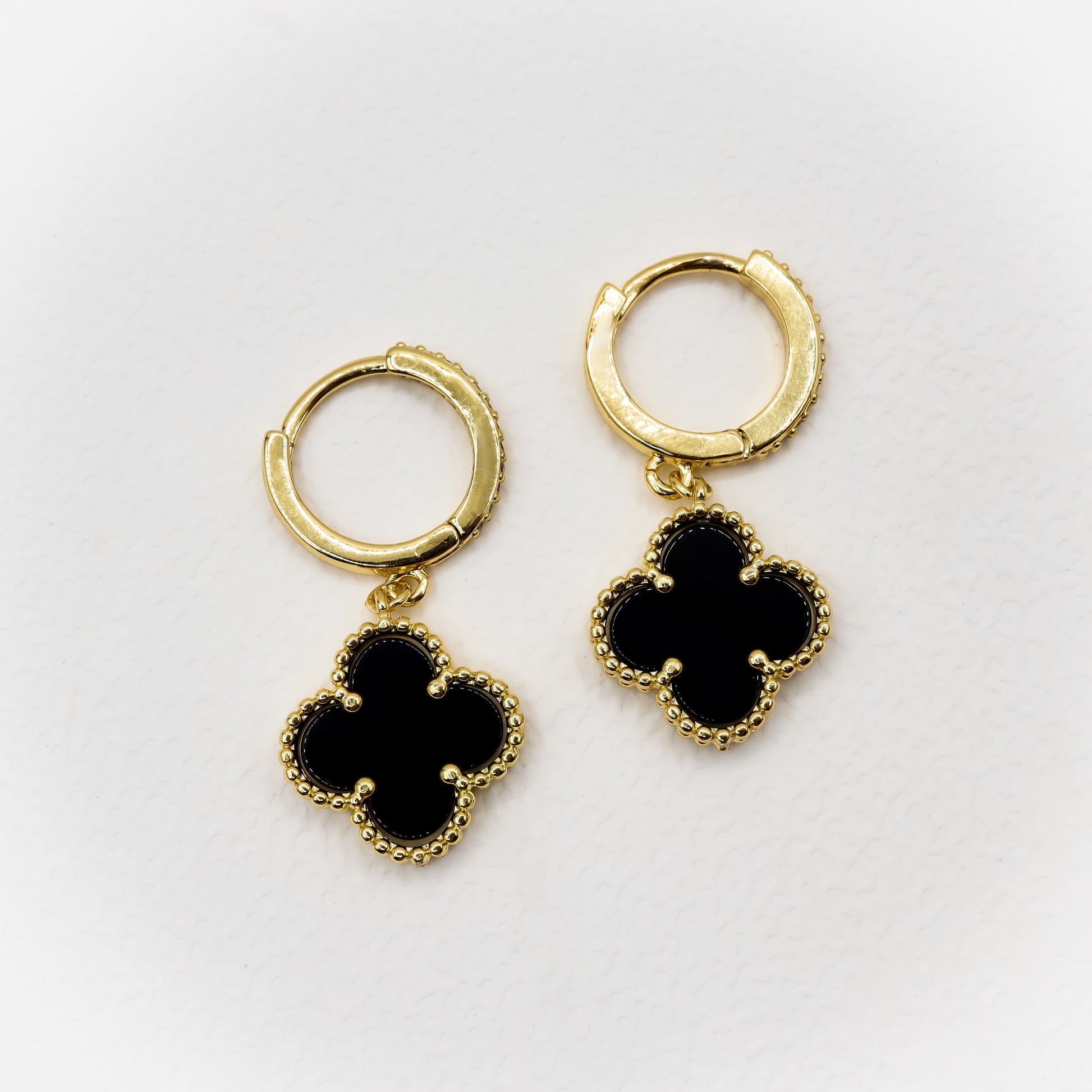 18k Gold-Plated Lucky Clover Earrings