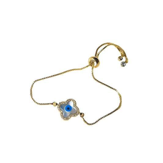 18k Gold-Plated Lucky Eye Bracelet