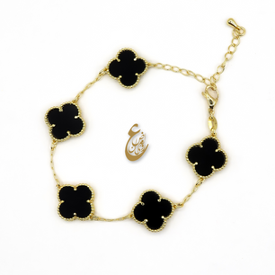 18k Gold-Plated Multi Clover Bracelet