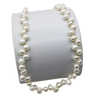 18k Gold-Plated Natural Keishi Freshwater Pearl Choker