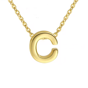 ROMALI 18k Gold-Plated Initial pendant Adjustable Necklace - ROMALI