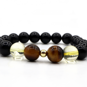 ROMALI Leo Zodiac Beaded Bracelet - Tiger's Eye & Citrine - ROMALI