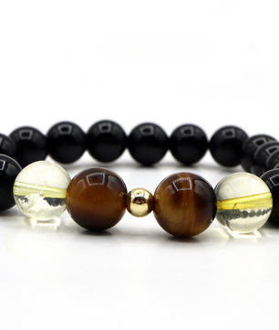 ROMALI Leo Zodiac Beaded Bracelet - Tiger's Eye & Citrine - ROMALI