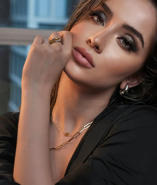 ROMALI Silver Stainless Steel Teardrop Stud Dangle Earrings Small, Medium, Large - ROMALI