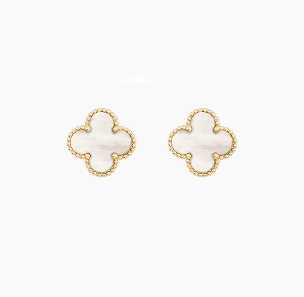 18k Gold-Plated Lucky Clover Studs