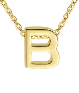 ROMALI 18k Gold-Plated Initial pendant Adjustable Necklace - ROMALI
