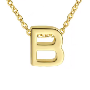 ROMALI 18k Gold-Plated Initial Adjustable Necklace